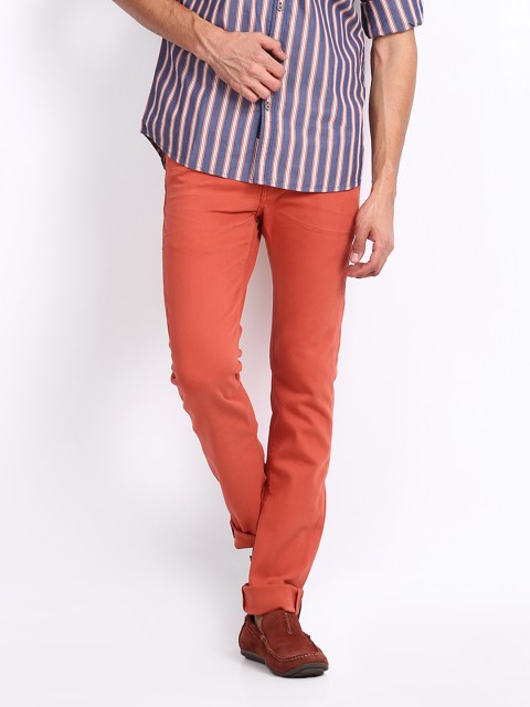 

U.S. Polo Assn. Denim Co. Rust Orange Skinny Fit Stretchable Jeans