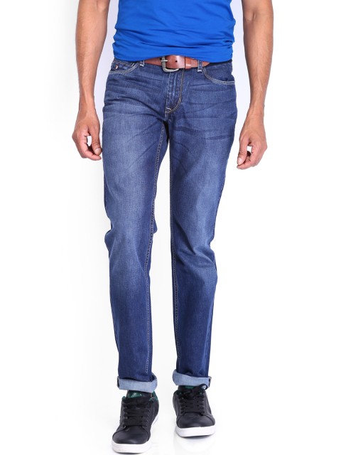

U.S. Polo Assn. Denim Co. Men Blue Slim Tapered Fit Mid-Rise Jeans