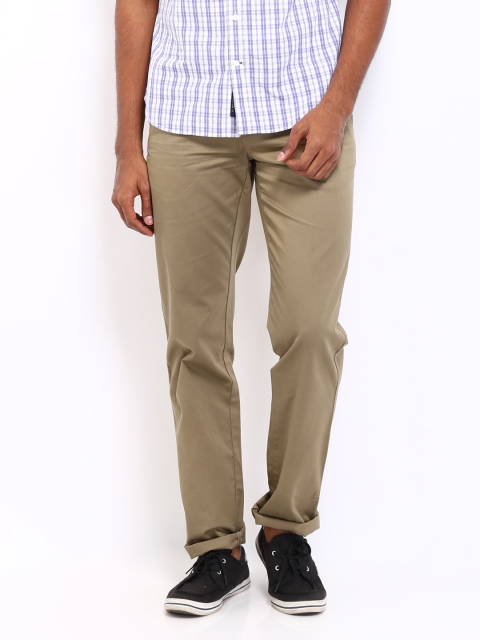 

U.S. Polo Assn. Men Brown Tailored Fit Trousers
