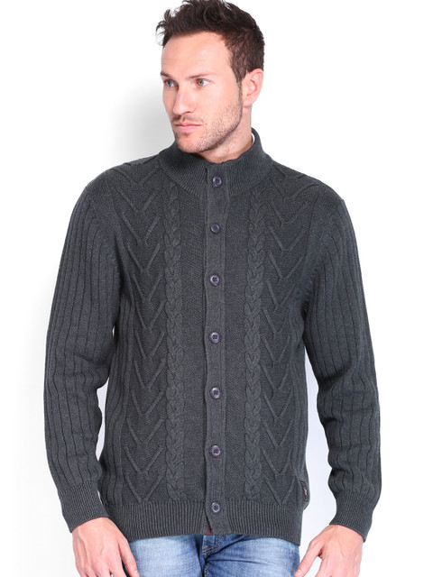 

U.S. Polo Assn. Denim Co. Men Charcoal Grey Cardigan
