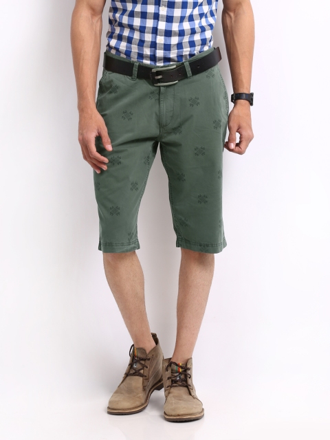 

U.S. Polo Assn. Men Green Printed Relaxed Fit Shorts