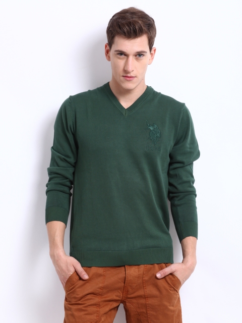 

U.S. Polo Assn. Denim Co. Men Green Sweater