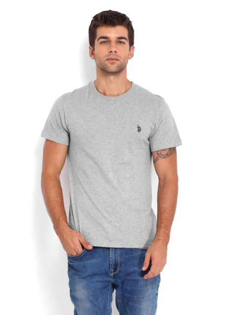 

U.S. Polo Assn. Men Grey Melange T-shirt