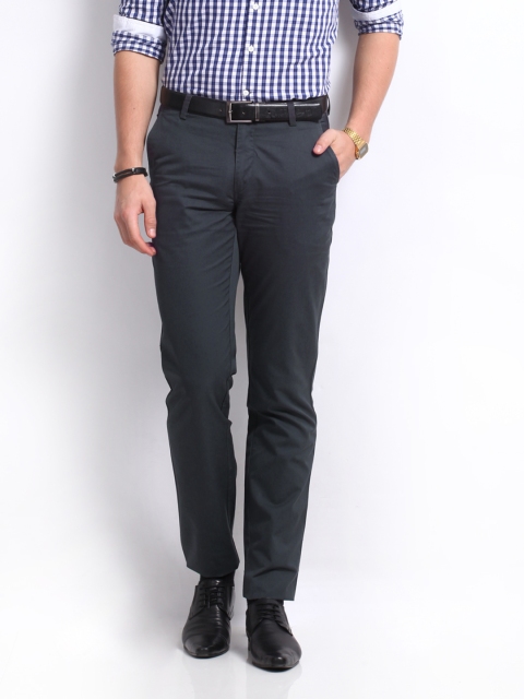 

U.S. Polo Assn. Men Grey Tailored Fit Trousers