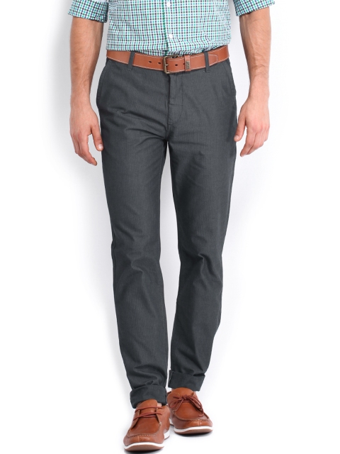 

U.S. Polo Assn. Men Grey Tapered Fit Trousers