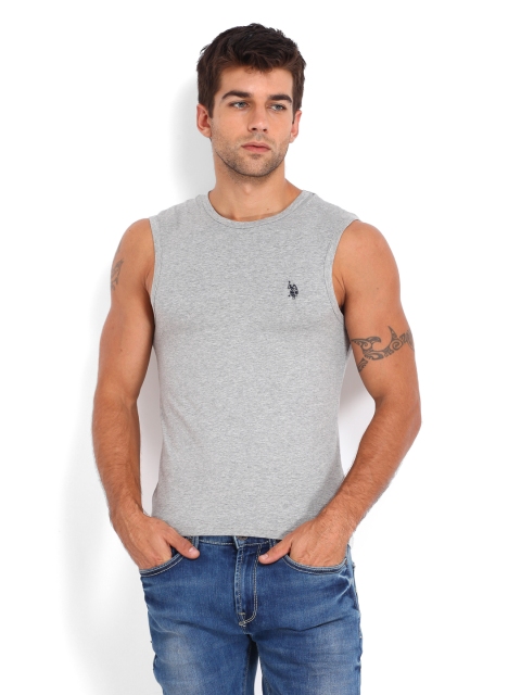 

U.S. Polo Assn. Men Grey Melange Innerwear Vest I026-010-P1