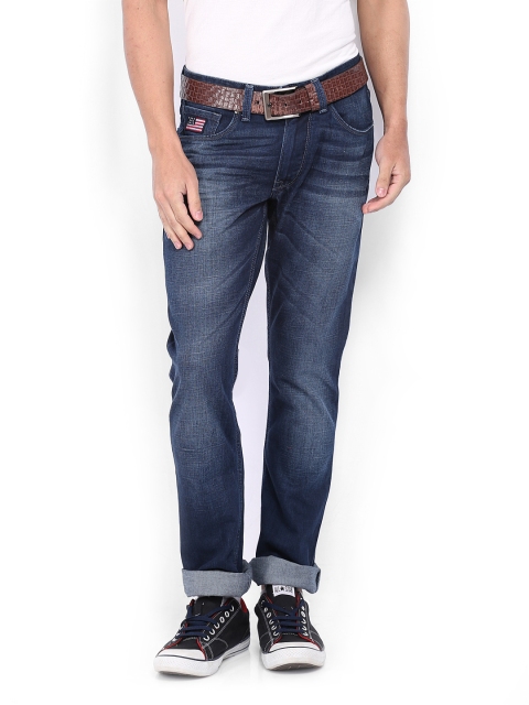

U.S. Polo Assn. Denim Co. Men Blue Woody Slim Straight Fit Jeans