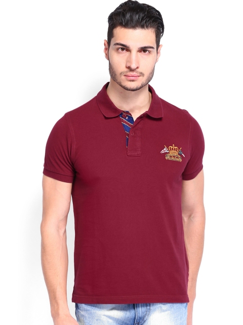 

U.S. Polo Assn. Men Maroon Polo T-shirt