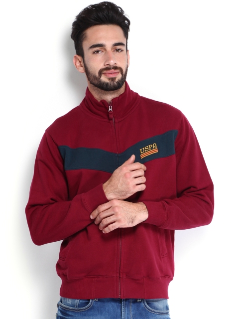 

U.S. Polo Assn. Men Maroon Sweatshirt