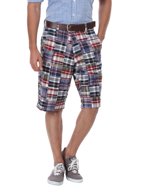 

U.S. Polo Assn. Denim Co. Men Multi-Coloured Checked Shorts