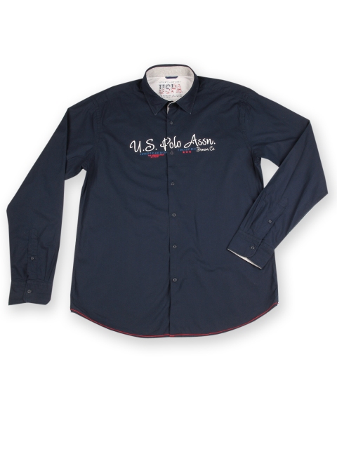 

U.S. Polo Assn. Denim Co. Men Navy Casual Shirt, Navy blue