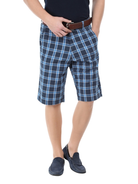 

U.S. Polo Assn. Denim Co. Men Navy Checked Shorts, Navy blue