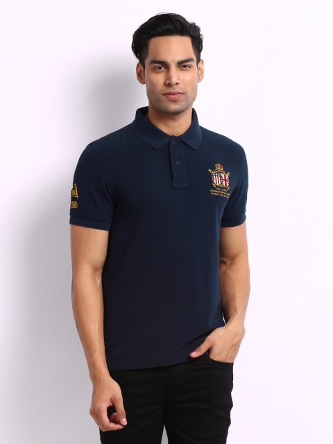 

U.S. Polo Assn. Men Navy Pique Polo T-shirt, Navy blue