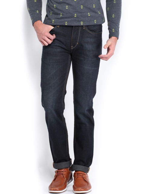

U.S. Polo Assn. Denim Co. Men Navy Slim Tapered Fit Jeans, Navy blue