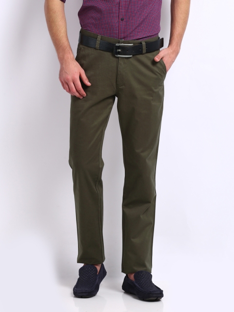 

U.S. Polo Assn. Men Olive Green Chino Trousers