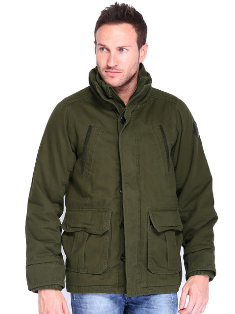 

U.S. Polo Assn. Denim Co. Men Olive Green Padded Jacket