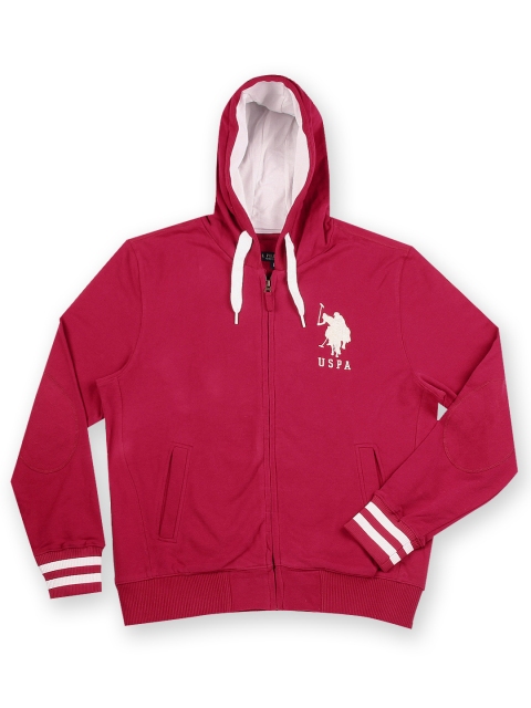 

U.S. Polo Assn. Men Red Hooded Sweatshirt