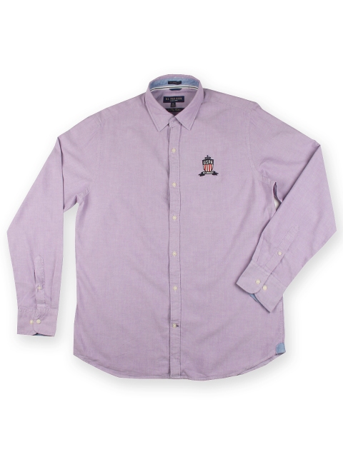 

U.S. Polo Assn. Men Lavender Tailored Fit Smart Casual Shirt