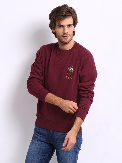 

U.S. Polo Assn. Men Maroon Sweatshirt