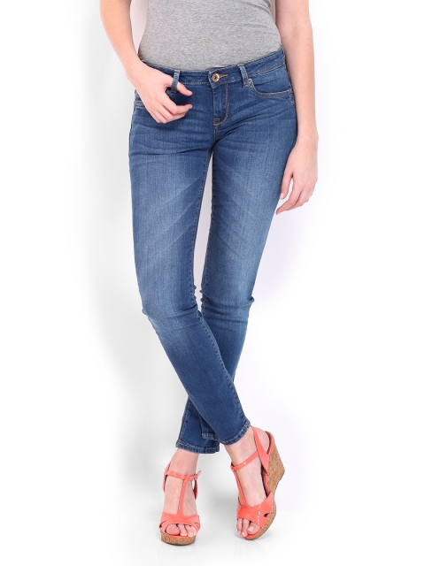 

U.S. Polo Assn. Women Blue Skinny Fit Stretchable Jeans
