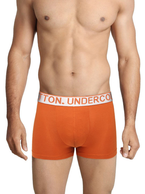 

Undercolors of Benetton Men Rust Orange Boxer Trunks P11DI