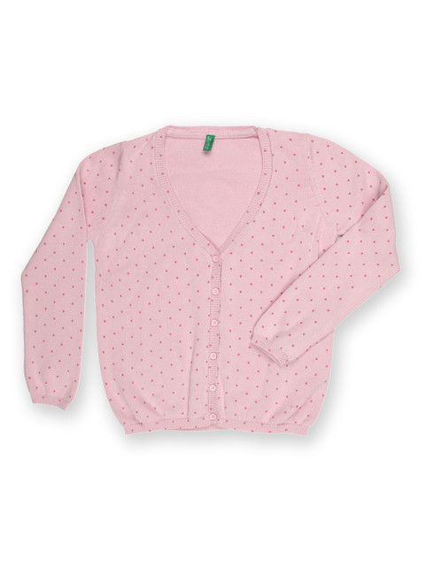 

United Colors of Benetton Girls Pink Polka Dot Cardigan