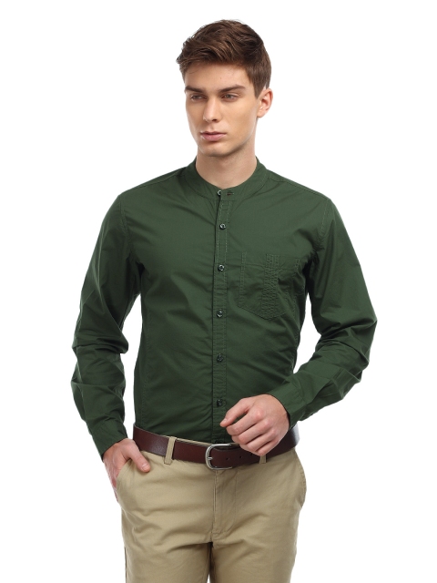 

United Colors of Benetton Men Green Casual Shirt
