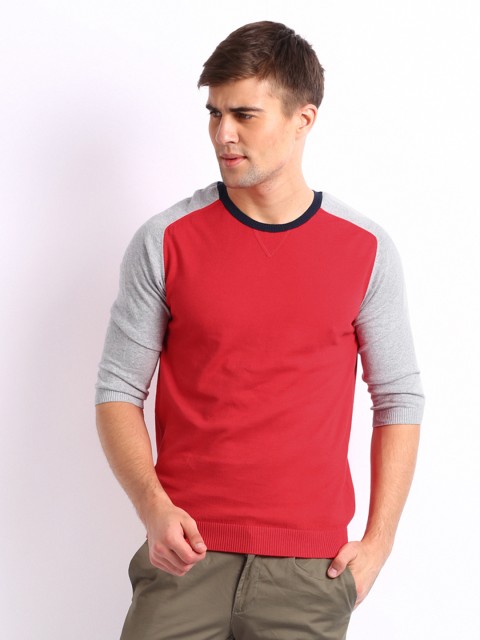 

United Colors Of Benetton Men Red Sweater