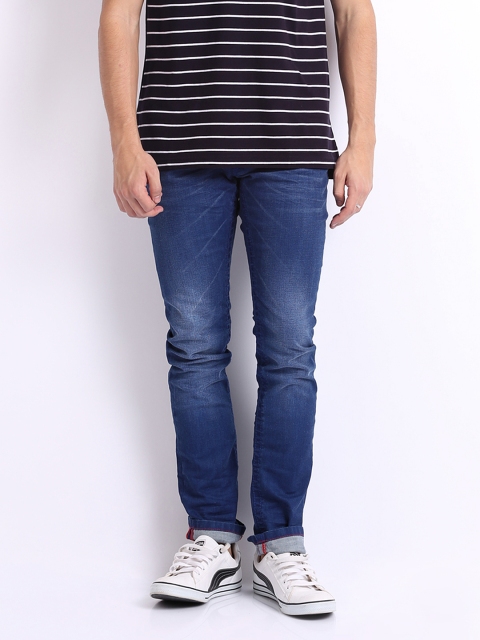 

United Colors of Benetton Men Blue Skinny Fit Stretchable Jeans