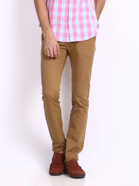 

United Colors of Benetton Men Brown Slim Fit Casual Trousers