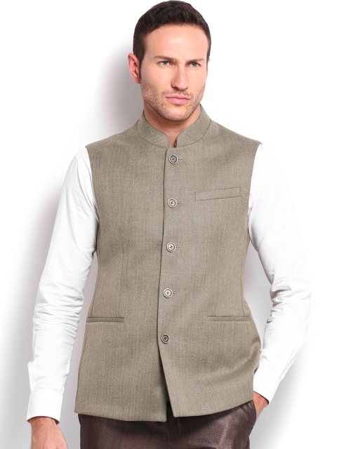 

Van Heusen Men Brown Slim Fit Woollen Waistcoat