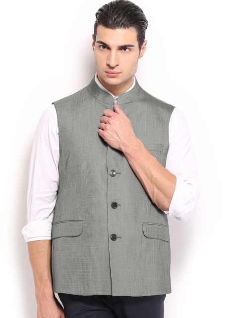 

Van Heusen Men Grey Slim Fit Waistcoat