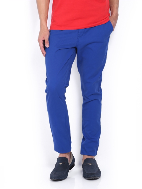 

Van Heusen Sport Men Blue Tapered Fit Chino Trousers
