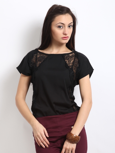 

Vero Moda Women Black Lace Top