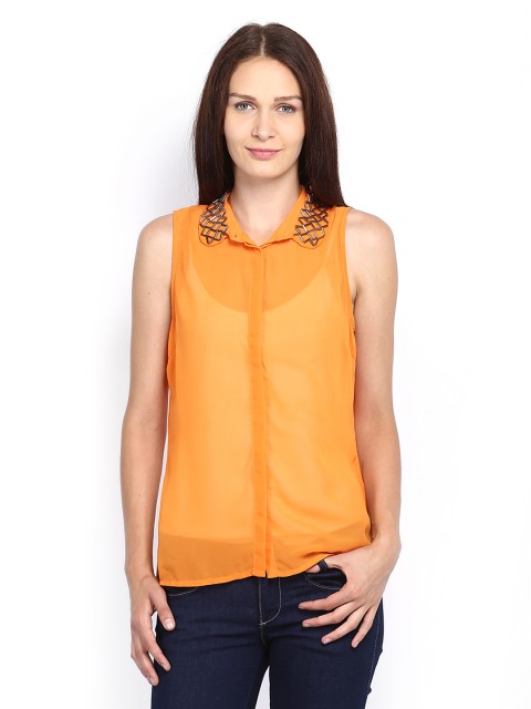 

Vero Moda Women Orange Semiformal Shirt