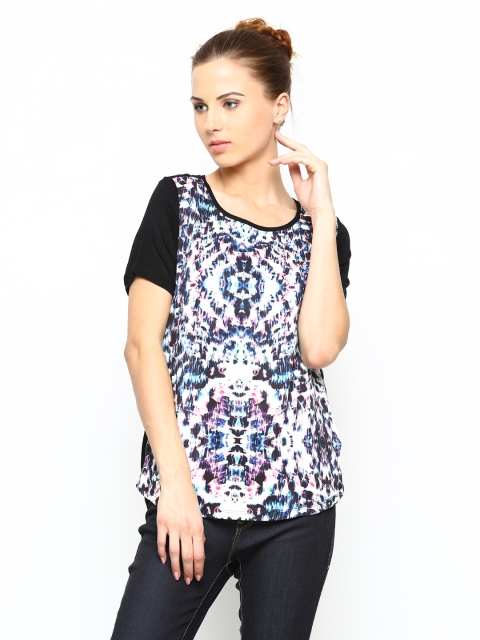 

Vero Moda Women Black Printed Top