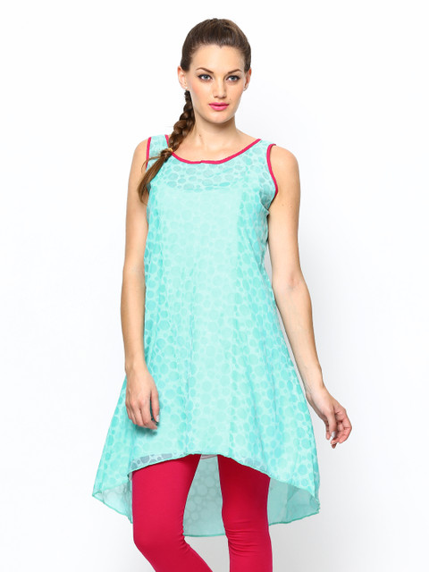 

Vishudh Women Aqua Blue Kurta