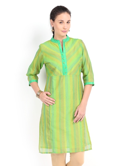 

Vishudh Women Green Kurta