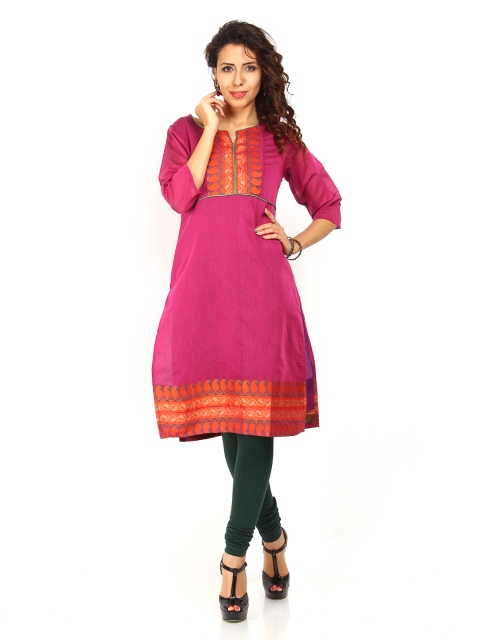 

Vishudh Women Purple Kurta
