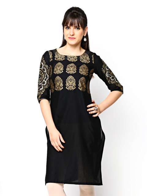 

W Women Black Kurta