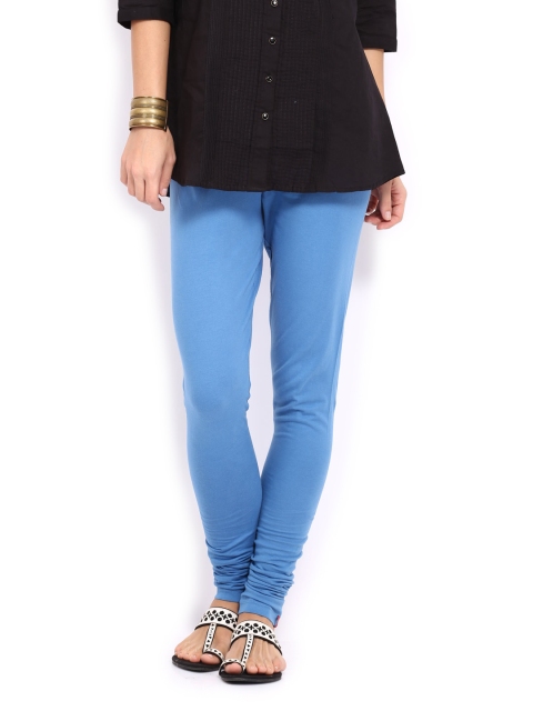 W Women Blue Churidar Leggings available at myntra for Rs.329