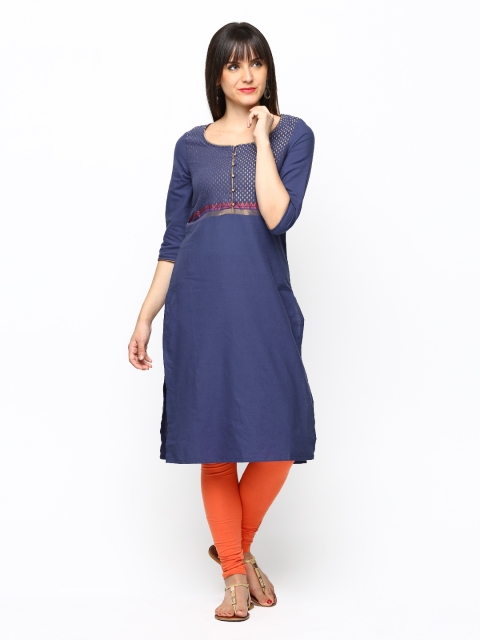 

W Women Blue Kurta