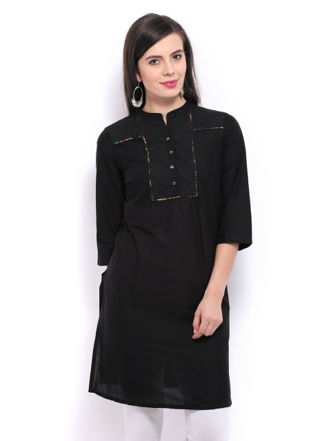

W Women Black Mums Diary Maternity Kurta