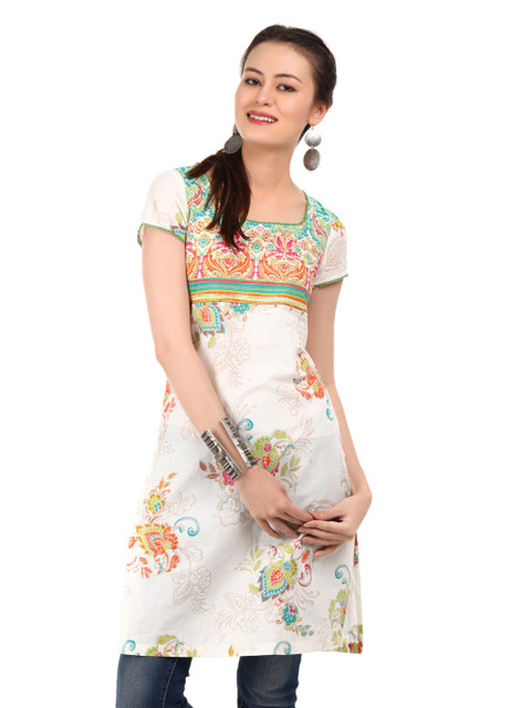 

W Women Multi-Coloured Printed Kurta