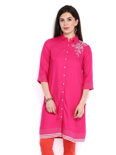 

W Women Pink Kurta