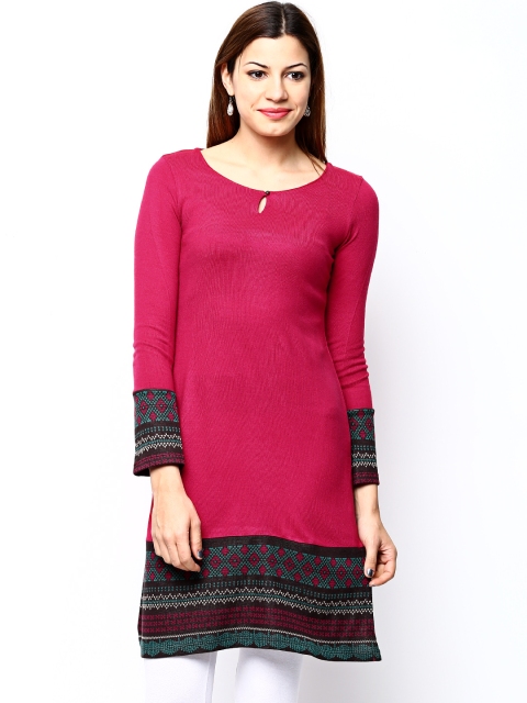 

W Women Pink Winter Kurta