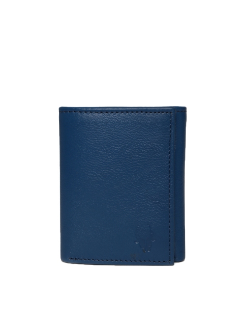 

WildHorn Men Blue Leather Wallet