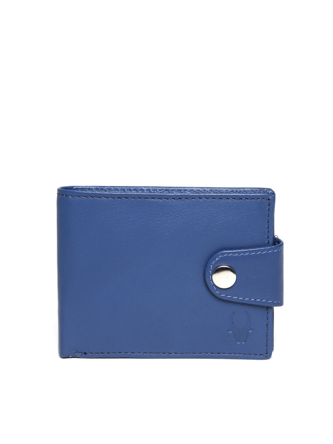 

WildHorn Men Blue Leather Wallet
