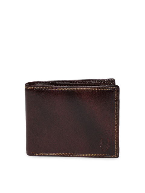 

WildHorn Men Dark Brown Leather Wallet