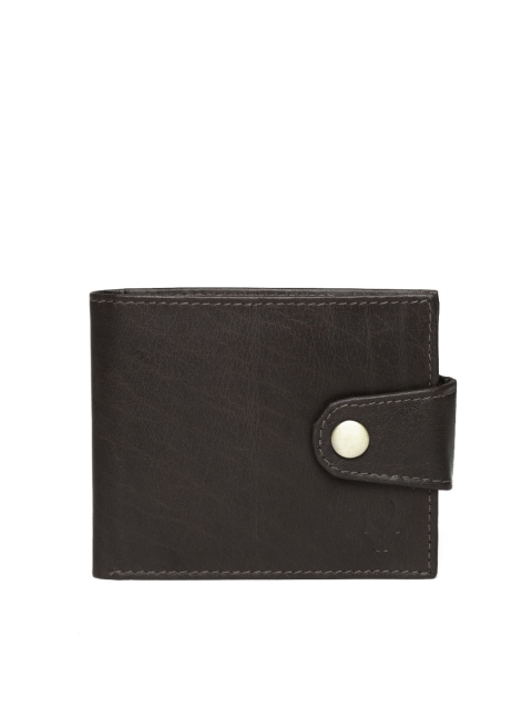 

WildHorn Men Dark Brown Leather Wallet